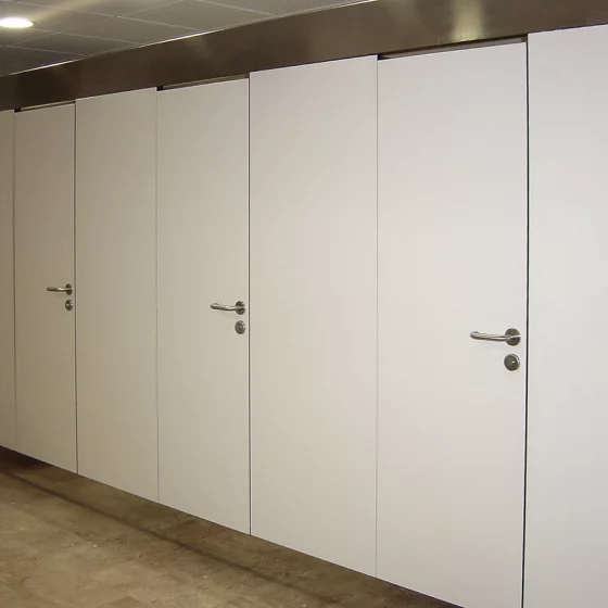 Cabina sanitaria material fenólico HPL